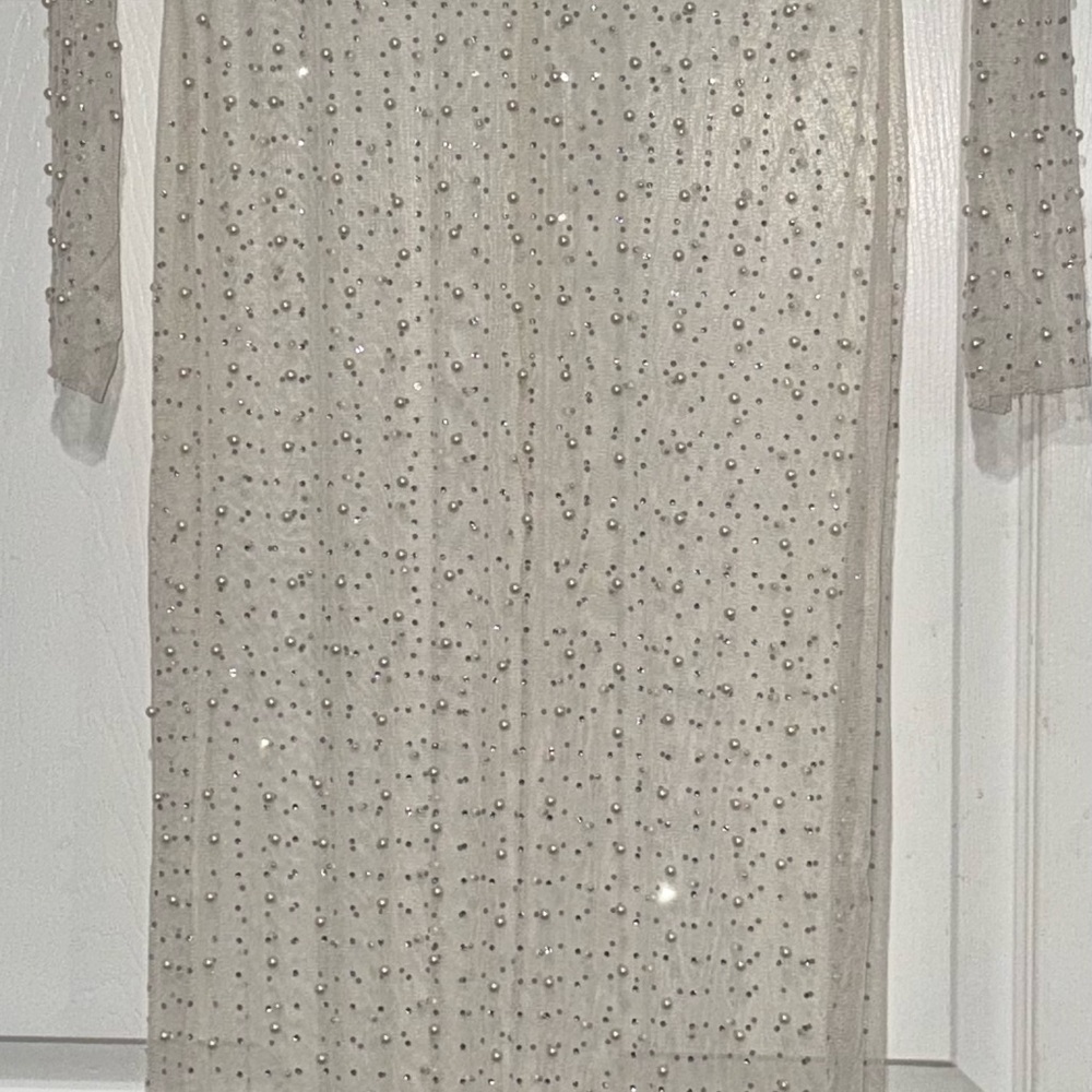 Elegant Sheer Beaded Dress